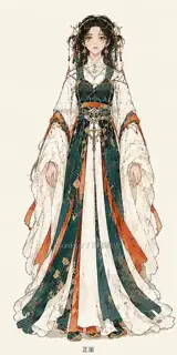 银杏执枝人·宣传页原人物·正面 · 插画 图像
