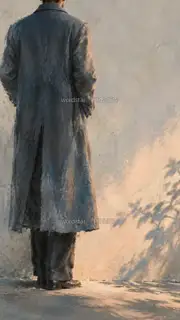 背对春天 · 插画 图像