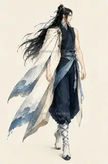 月汐行者·退潮留痕·透明底初稿 · 插画 图像