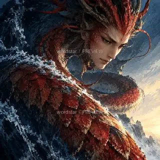 鳞间霜火 · 插画 图像