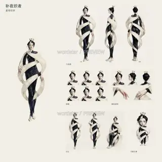 补夜织者·透明与总览过程版本·3 · 插画 图像