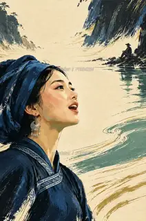 隔水开口 · 插画 图像