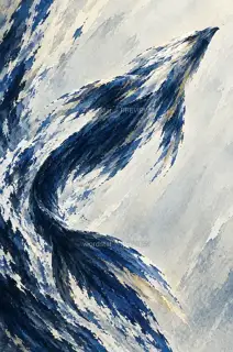 鱼尾推渊 · 插画 图像