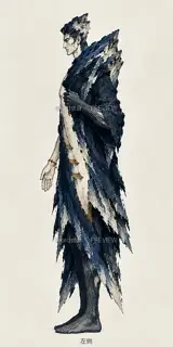 折山行者·山河入体·left · 插画 图像