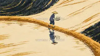秧篮过埂 · 插画 图像