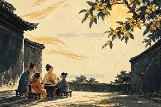 一院同月 · 插画 图像