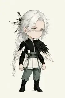 鹤影司春·春祭折羽·Q版化身 · 插画 图像