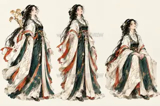 银杏执枝人·宣传主视觉·行止 · 插画 图像