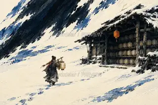 雪后灯棚 · 插画 图像