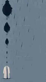 不同重量的雨 · 插画 图像