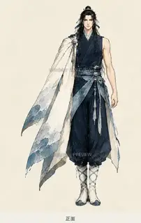 月汐行者·退潮留痕·正面 · 插画 图像
