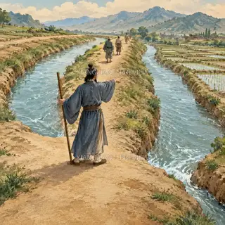 分流 · 插画 AI 图像