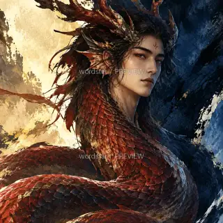 昼夜半面 · 插画 图像