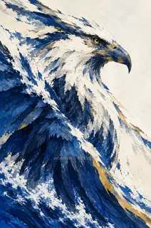 鹏首迎风 · 插画 图像