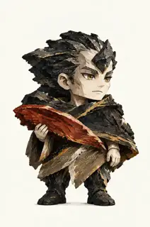 折山行者·错层山灵·Q版化身 · 插画 图像