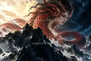钟山环身 · 插画 图像