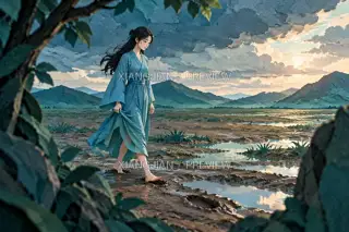 雨后泥 · 纸艺 AI 图像