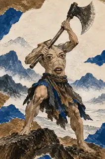 斧过肩侧