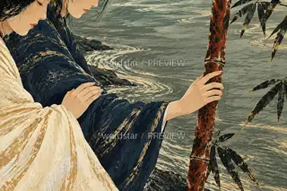 双袖临风 · 插画 图像