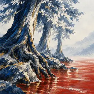 赤水照根 · 插画 图像