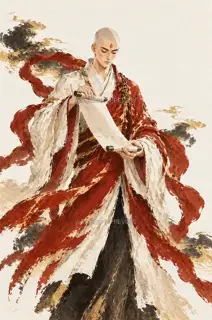 唐僧收卷 · 插画 图像