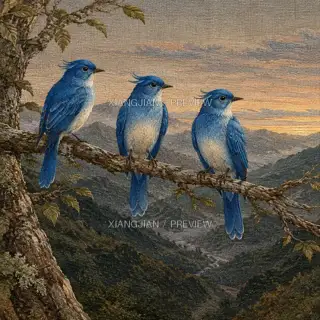 夜枝 · 插画 AI 图像