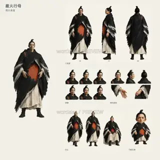 藏火行母·熄火余温·总览 · 插画 图像