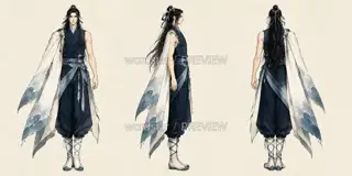 月汐行者·退潮留痕·三视图 · 插画 图像