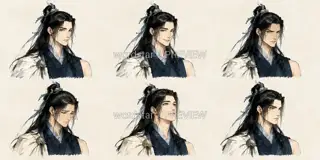 月汐行者·退潮留痕·神情 · 插画 图像
