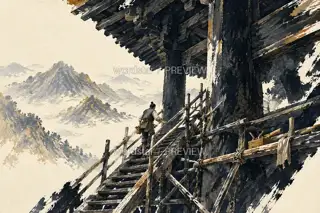 山门搭架 · 插画 图像