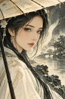 雨中识你 · 插画 图像