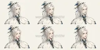雪瓷观梦·听雪藏声·神情 · 插画 图像
