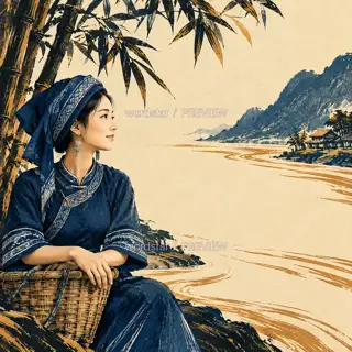唱罢等你 · 插画 图像