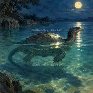 夜水 · 插画 AI 图像
