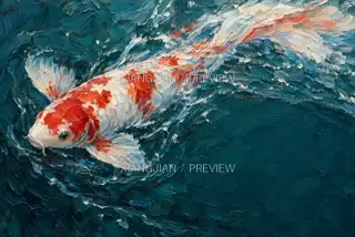 逆流的颜色 · 抽象 AI 图像