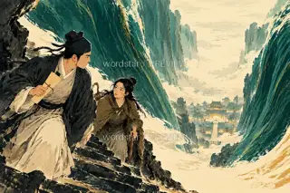 洞庭开水门 · 插画 图像
