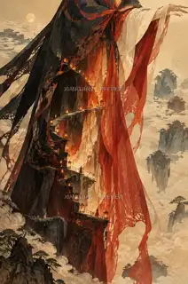 袖里峡谷 · 插画 AI 图像