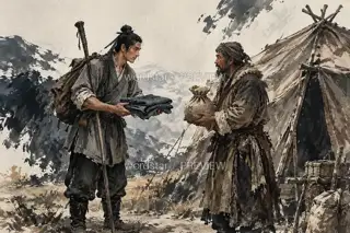 换一袋干粮 · 插画 图像