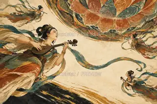 莲心有乐 · 插画 图像