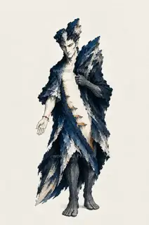 折山行者·山河入体·Q版化身 · 插画 图像