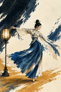 旋身避盏 · 插画 图像