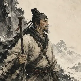 雪上认方向 · 插画 图像