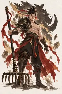 天蓬九齿 · 插画 图像