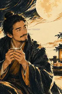 归人饮茶 · 插画 图像
