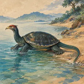 重入水 · 插画 AI 图像