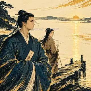 水边不负约 · 插画 图像