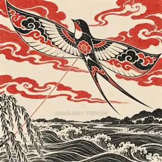 燕归春线 · 版画 AI 图像