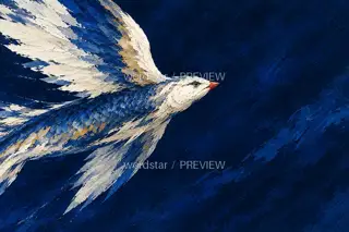 赤喙穿夜 · 插画 图像