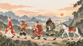 山路上的故事 241 · 纸艺 AI 图像