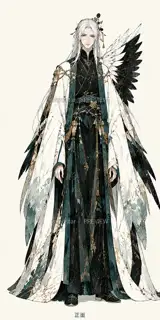 鹤影司春·宣传页原人物·正面 · 插画 图像